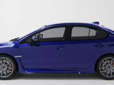 Subaru WRX STi Elite Tuners Edition 2018 Low-poly 3D model