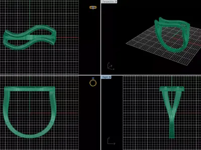 Minimal Abstract Ring 51 3D print model