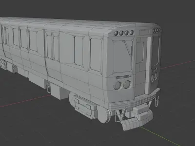 CTA 5000 Train  Low-poly 3D model