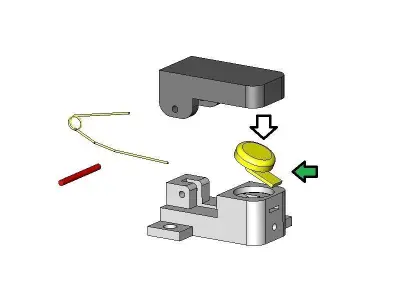  SPST Momentary Small Switch 3D print model