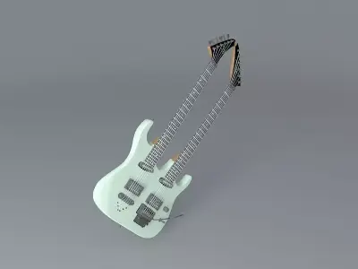 Buddy Blaze Custom  Double neck guitar Free 3D model