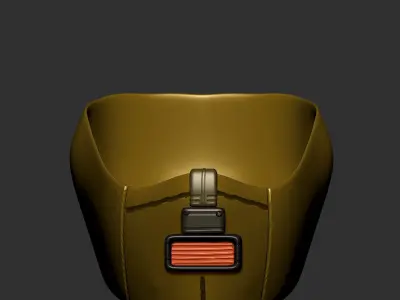 gas mask helmet scifi high poly sculpt 3d printable  3D model buy