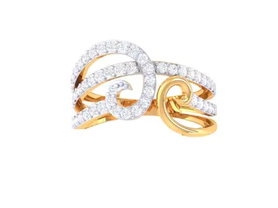 Diamond Ring 3D print model 7