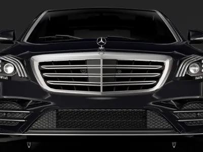 Mercedes Benz S 560 Lang 4MATIC AMG Line W222 2018 3D model