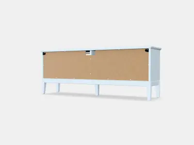 IDANAS TV bench Low-poly 3D model