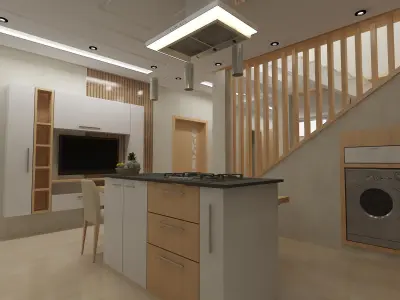 sous sol villa 3D model
