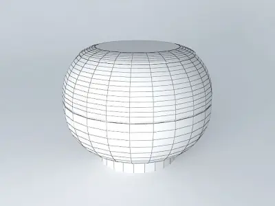 red bowl Chinese pot pot pot Free 3D model