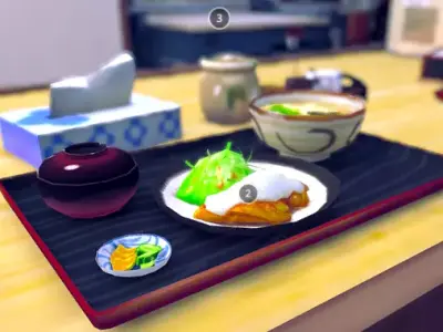 Japanese Restaurant Inakaya Low-poly 3D model