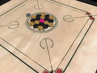 Carrom board 3D model