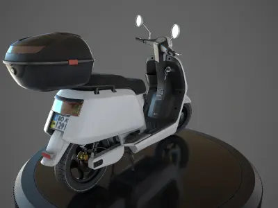 Electric Urban Scooter Low-poly 3D model