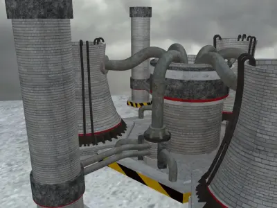 Nuclear Powerplant 3D model