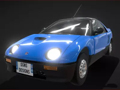 Mazda Autozam AZ-1 Low-poly 3D model