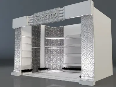 Booth Exhibition Stand a288 3D model
