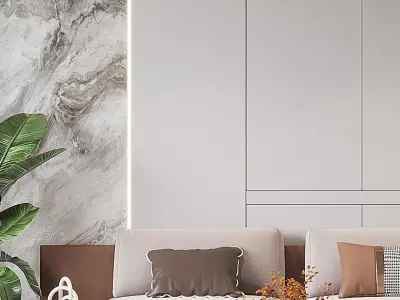 living room Modern 3D model purchase