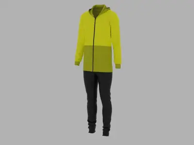 Sport Suit Low-poly 3D model 23