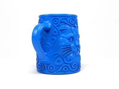 Cat Mug 3D print model