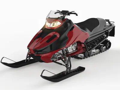 Snowmobile 3D model