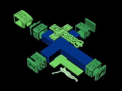 Cross G0432 3D print model