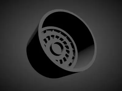 Rotiform CCW scalable and Printable rim 3D print model