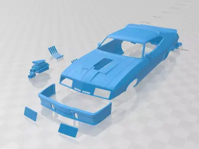 Falcon GT Coupe Interceptor Mad Max 1979 - Body Car STL Model 3D print model