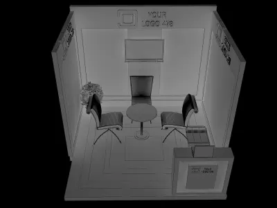 Booth Exhibition Stand a478f  3D model
