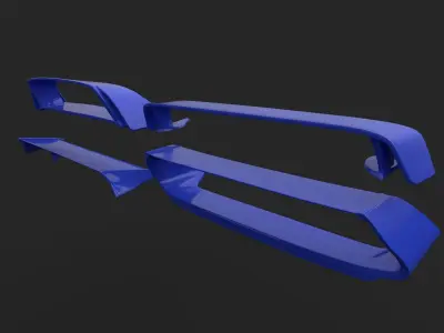 Body kit Subaru Impreza Spoiler 3D model