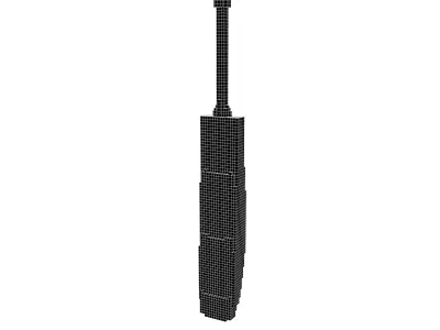 Voxel Cricket Bat v1 002 Low-poly 3D model