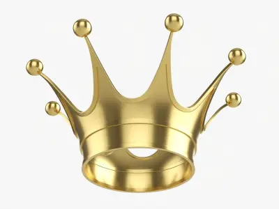 Coronation Royal gold crown 01 3D model