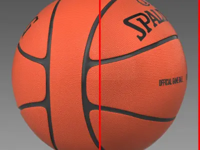 Basketball ball 4lorang Low-poly 3D model