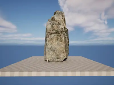 Realistic Rock Free low-poly 3D model