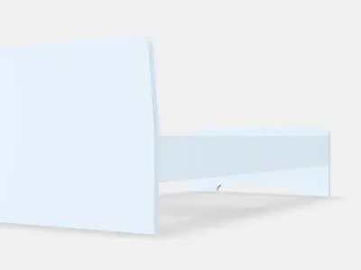 ASKVOLL Bed frame 1 Low-poly 3D model