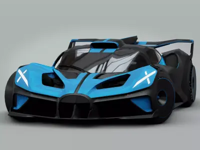 Bugatti Bolide  3D model