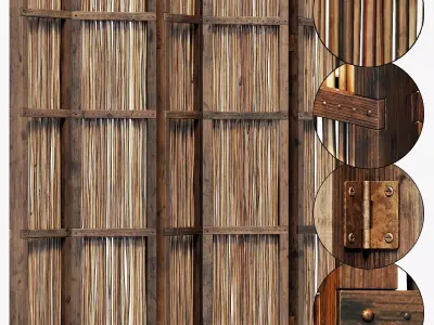 Screen branch crooked decor n4 3D model