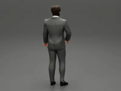 Man in Stylish and Affordable Wedding Suit 3D print model