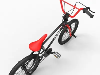BMX Bike Low-poly 3D model