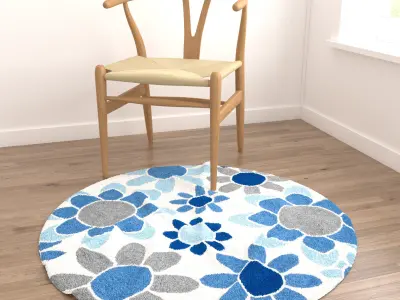 Rugs No 733 Low-poly 3D model