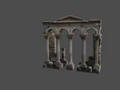 Ancient Roman Ruins Classical Archway   3D model