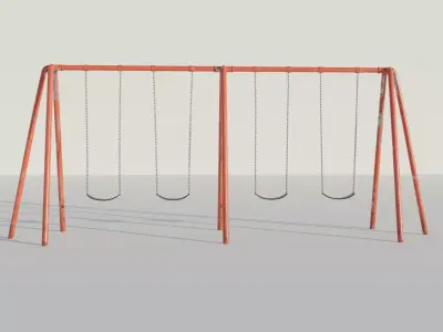 3D model of a Swing Low-poly 3D model