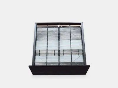 MALM Bed frame high 68 Low-poly 3D model