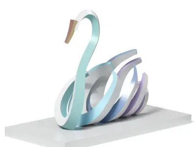  Swan Statue 3D model
