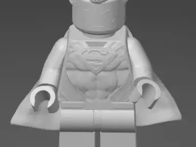 Lego Superman Henry Cavil 3D print model