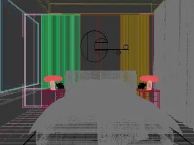 style Modern bedroom 3D model