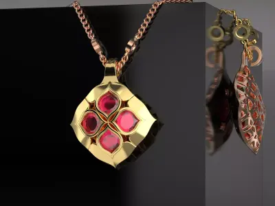 Chopard Imperiale Lace Necklace 3D print model