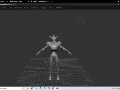 Alien base mesh Free 3D model