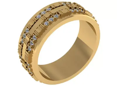 men weeding band  3D print model