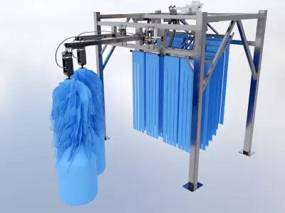 Car Wash Low-poly 3D model