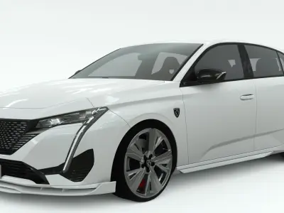 Peugeot 308 2022 3D model 3D model