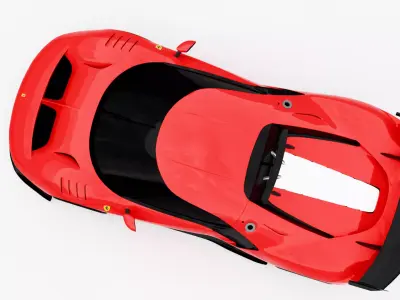 Ferrari P80C Low-poly 3D model