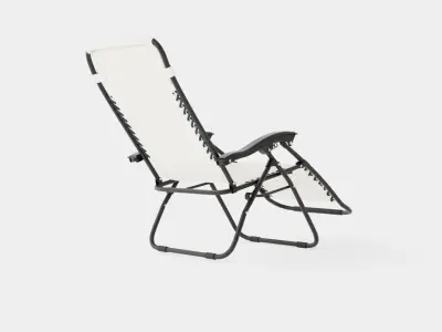 Hannover Relax Chair Grey Low-poly 3D model
