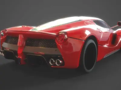 La Ferrari 458GT3 Car 3D model
